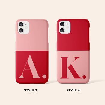 Red And Pink Personalised Phone Case, 4 of 9