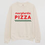 Margherita Pizza Men’s Slogan Sweatshirt, thumbnail 3 of 3