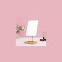 Wooden Desktop Tabletop Mirror With Stand, thumbnail 1 of 6