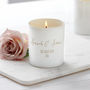 Personalised Wedding Scented Candle, thumbnail 1 of 3