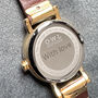 Ascot Ladies Petite Leather Watch With Free Engraving, thumbnail 6 of 12