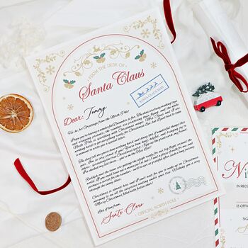 Personalised Nice List Certificate Santa Claus Christmas Eve Box Set, 7 of 12