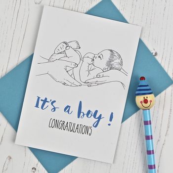 New Baby Congratulations Card By Adam Regester Design ...