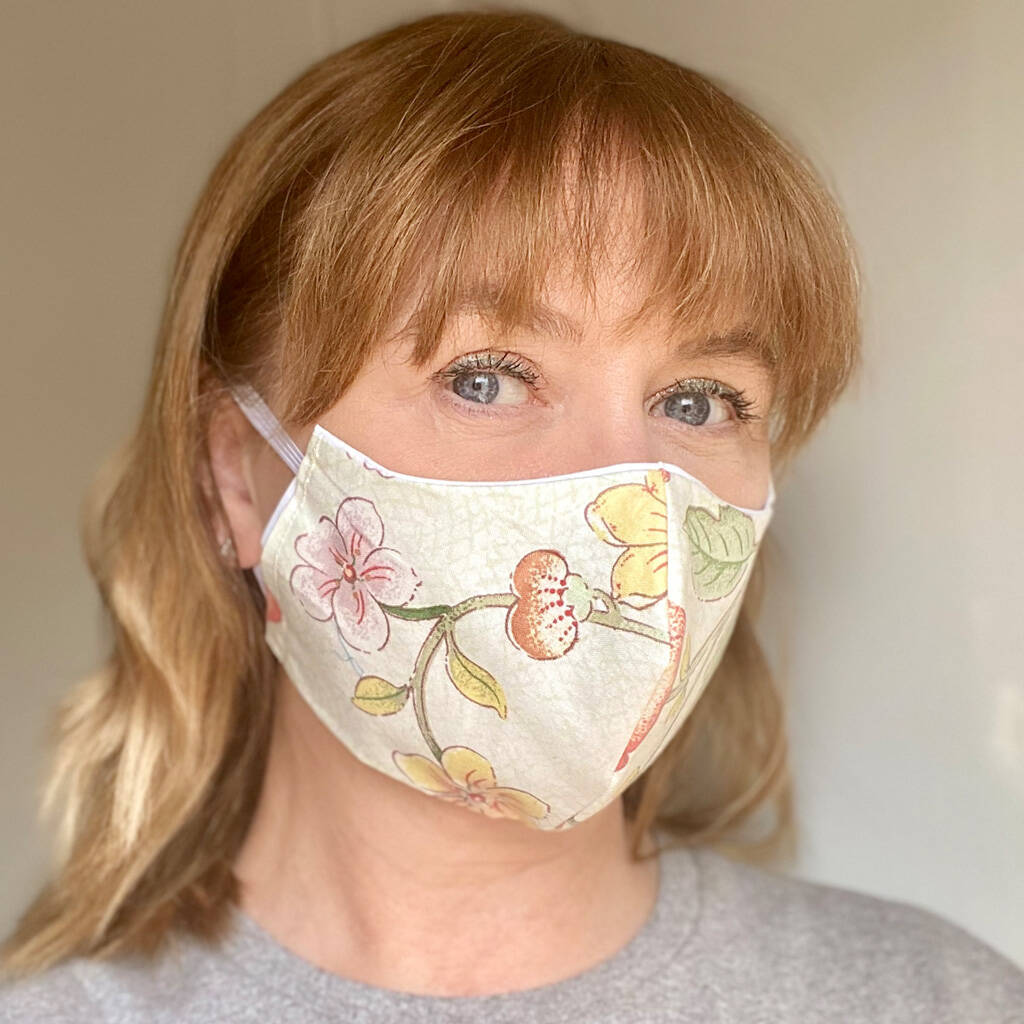 Japonica Washable Sculpted Cotton Fabric Face Mask By SoS15