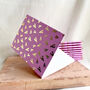 Recycled Pink Notebook With Gold Foil Lobster, thumbnail 6 of 10