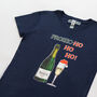 Prosec Ho Ho Ho Christmas T Shirt, thumbnail 3 of 6