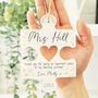 Personalised Teacher Hanging Jigsaw Piece Decoration, thumbnail 1 of 2