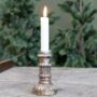 Antique Copper Glass Candlestick, thumbnail 1 of 3