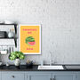 Twisting My Melons Man Kitchen Print, thumbnail 2 of 3