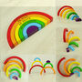 Personalised Rainbow Stacking Toy And Ornament, thumbnail 2 of 5