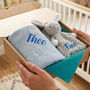 Personalised Baby Blanket And Bunny Comforter Gift Set, thumbnail 1 of 11