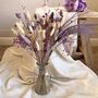 Purple Dried Flower Bridesmaid Bouquet, thumbnail 2 of 6