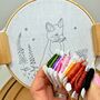 Fox Cub Embroidery Kit, thumbnail 5 of 7