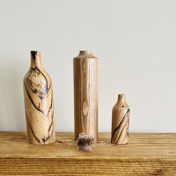 Small Spalted Beech Bud Vase, 4 of 4