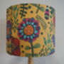 Large Bright Flowers Yellow Lampshade, thumbnail 3 of 4