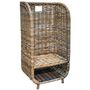 Natural Rattan Log Trolley With Kindling Shelf, thumbnail 2 of 2