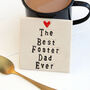The Best Foster Dad Ever Ceramic Coaster, thumbnail 2 of 5