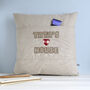 Personalised Linen Christmas Cushion With Pocket Gift, thumbnail 9 of 12