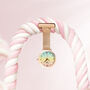 Annie Apple Glitter Rainbow Rose Gold Silver Fob Watch, thumbnail 1 of 4