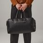 Men’s Personalised Tailored Luxe Weekender Bag, thumbnail 3 of 10