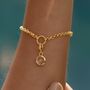 18ct Gold Eternity Twist Charm Collector Bracelet, thumbnail 3 of 5
