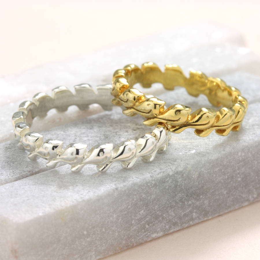 Tiny Bird Eternity Ring By Jana Reinhardt | notonthehighstreet.com