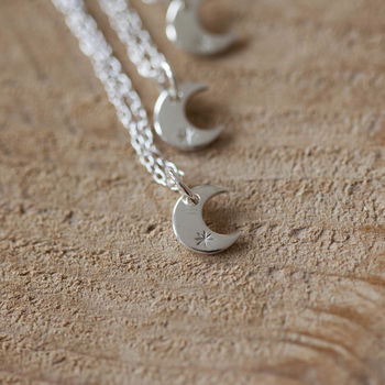 'Love You To The Moon' Sterling Silver Necklace, 10 of 10