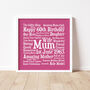 Birthday Personalised 60th Word Art Gift, thumbnail 1 of 4