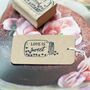 Love Is Sweet Wedding Favours Rubber Stamp, thumbnail 2 of 5
