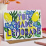 'You Made Lemonade' Paper Cut Congratulations Card, thumbnail 1 of 5