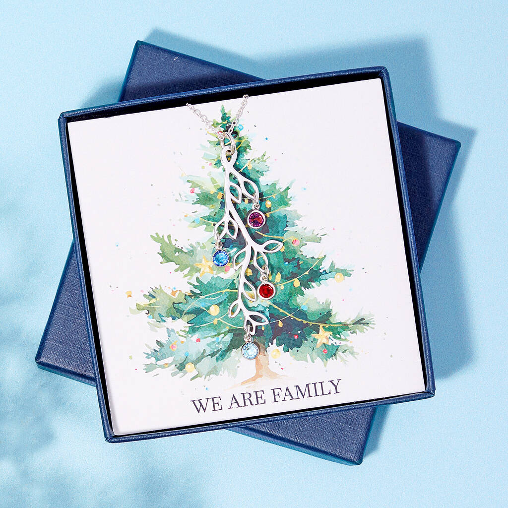 Personalised Birthstone Family Tree Necklace, 1 of 12