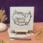 Personalised 50th Silver Papercut Birthday Card, thumbnail 1 of 6