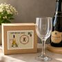 Personalised 70th Birthday Wine Glass Gift, thumbnail 1 of 11