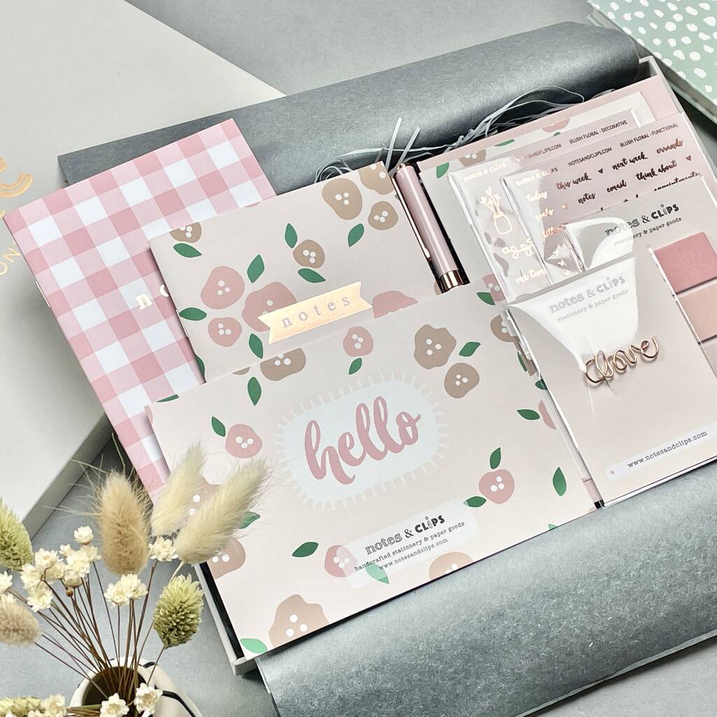 Blush Floral Stationery Box, 1 of 10