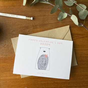 Happy Valentine's Day Daddy Personalised Card, 3 of 5