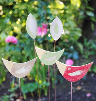 Birds Personalised Garden Pot Stakes, 3 of 9