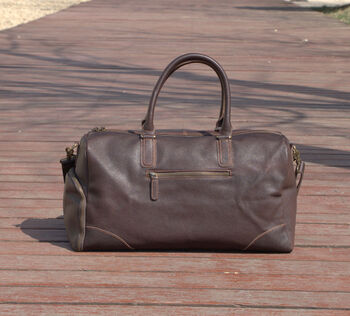 Worn Look Leather Boot Bag, 2 of 12