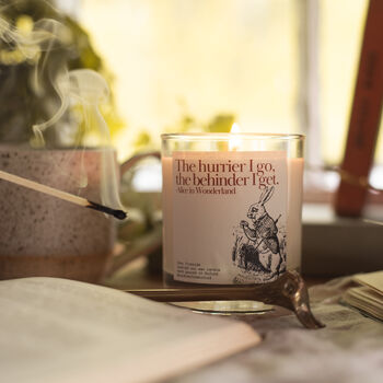 White Rabbit Alice In Wonderland Candle Gift, 5 of 7