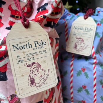 Wooden Name Tag For Christmas Sack Or Stocking, 3 of 11
