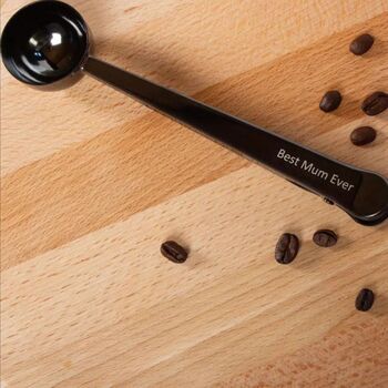 Mother’s Day Engraved Coffee Scoop And Bag Clip, 4 of 11