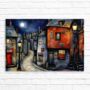 Moonlit Murmurs Landscape Canvas Wall Art, thumbnail 6 of 8