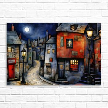 Moonlit Murmurs Landscape Canvas Wall Art, 6 of 8