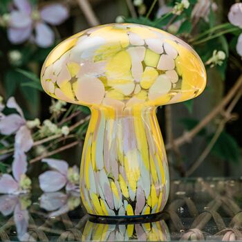 Mushroom Yellow Table Lamps, 2 of 8