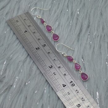 Ruby Earrings Dangle Drop, 8 of 8