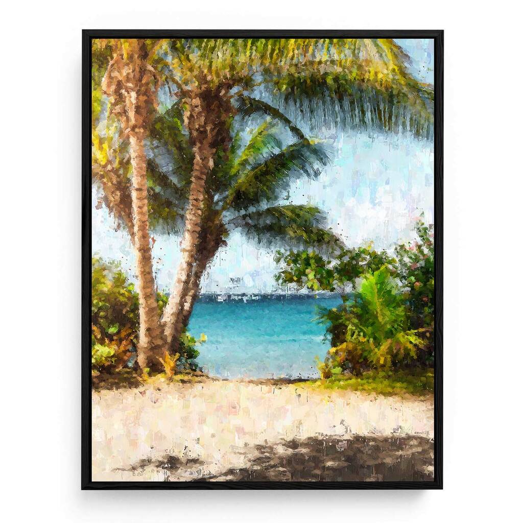 Tropical Island Canvas Art Print By Abstract House