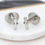 Name And Date Personalised Wedding Day Cufflinks, thumbnail 2 of 4