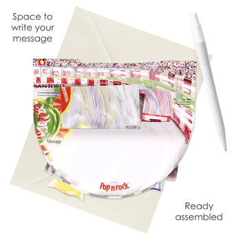 Motor Racing 3D Pop Up Greetings Card, 4 of 6