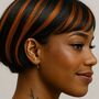 Zig Zag Oxidised Silver Single Ear Cuff Earring, thumbnail 2 of 8