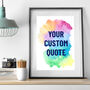 Custom Quote Print Poster, thumbnail 5 of 8