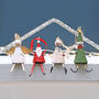 Mini Tin Santa Christmas Tree Decoration, thumbnail 5 of 5